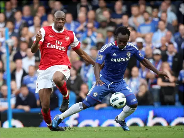 Abou Diaby (Arsenal) Michael Essien (Chelsea). Chelsea 2: 0 Arsenal. Barclays Premier League
