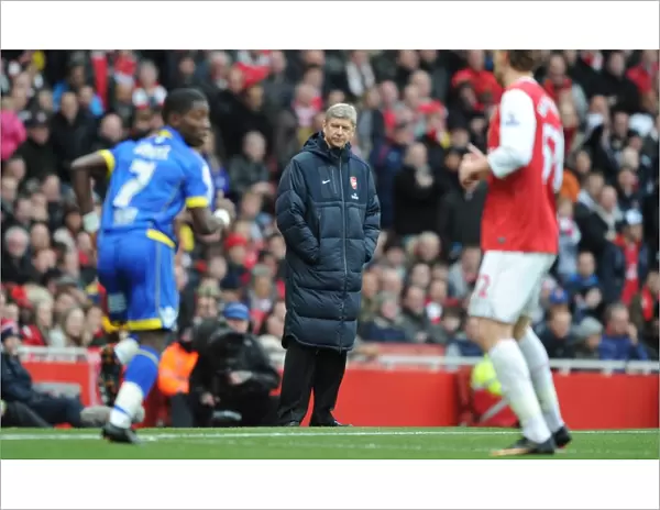 Arsenal manager Arsene Wenger. Arsenal 1: 1 Leeds United, FA Cup 3rd Round