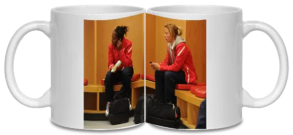 Danielle Carter and Gilly Flaherty (Arsenal Ladies). Arsenal Ladies 3: 1 Chelsea Ladies