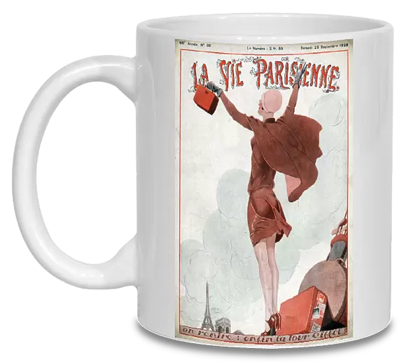 La Vie Parisienne 1928 1920s France cc Paris The Eiffel tower travel holidays