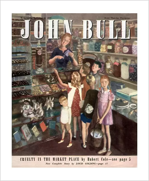 John Bull 1947 1940s UK sweet shops penny sweets magazines