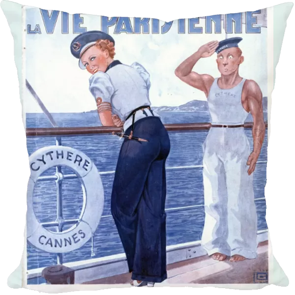La Vie Parisienne 1937 1930s France magazines ships sailing boats navy sailors glamour