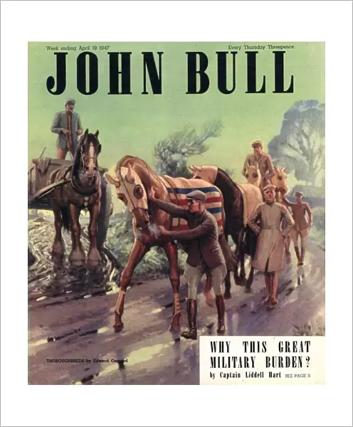 John Bull 1947 1940s UK riding horse horses racing magazines
