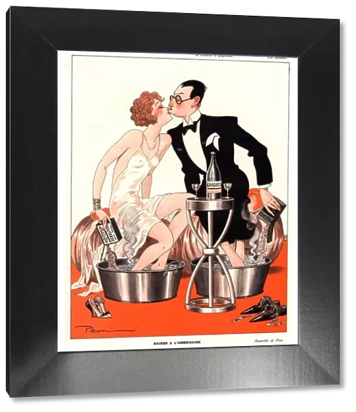 Le Sourire 1930s France glamour mens womens foot baths sore feet aching ache magazines