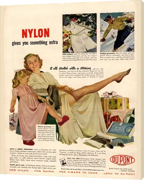 Nylon by DuPont 1940s USA nylons stockings hosiery