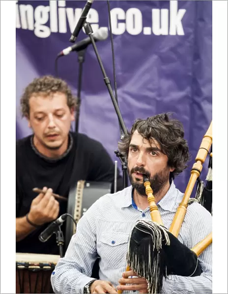 Jos├® Tejedor and Javier Tejedor from the Spanish folk band Tejedor