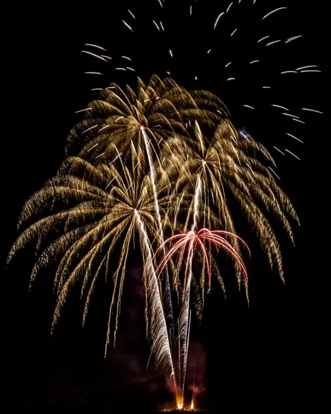 Fireworks at Oban in Scotland
