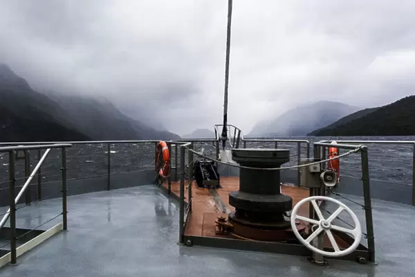 Heading towards the Tasman Sea in Doubtful Sound, Southland in New Zealand