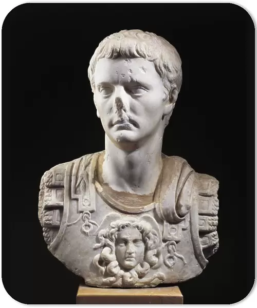 Marble bust of Emperor Julius Claudius (41-54 a. d. ), from Izmit (ancient Nicomedia), Turkey