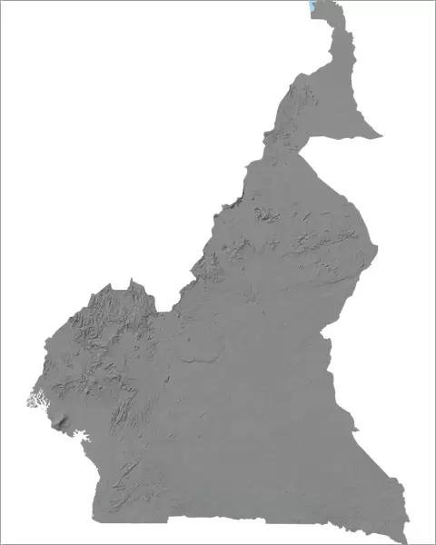 Cameroon, Relief Map