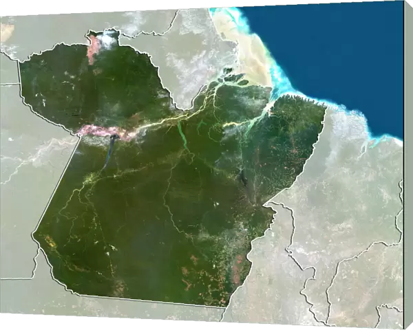 State of Para, Brazil, True Colour Satellite Image