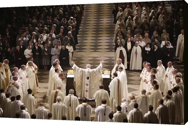 Easter week celebration (Chrism mass) in Notre Dame Cathedral