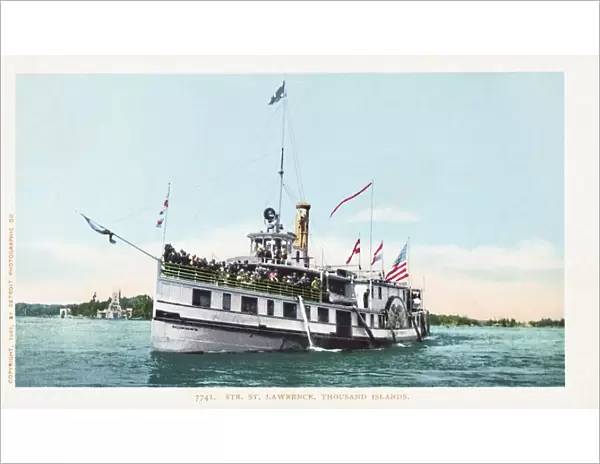 Str. St. Lawrence, Thousand Islands Postcard. 1904, Str. St. Lawrence, Thousand Islands Postcard