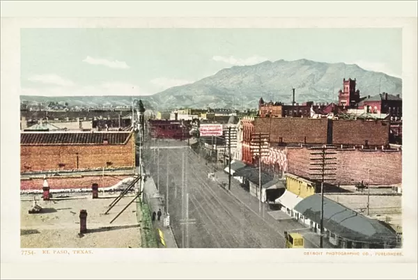 El Paso, Texas Postcard. ca. 1888-1905, El Paso, Texas Postcard