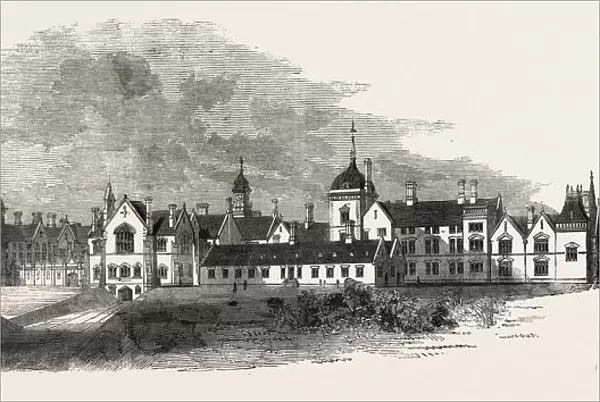 North-West Front of the Asylum Near Arlsey, Bedfordshire, for the Insane Poor of Hertfordshire
