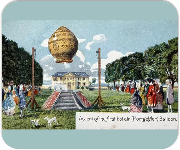 First ascent of Mongolfier hot air balloon, 21 November 1783