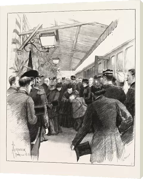 Arrival Of Queen Victoria At Florence