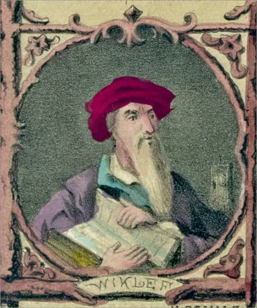 John Wycliffe (c1329-1384) English theologian and religious reformer. Initiated
