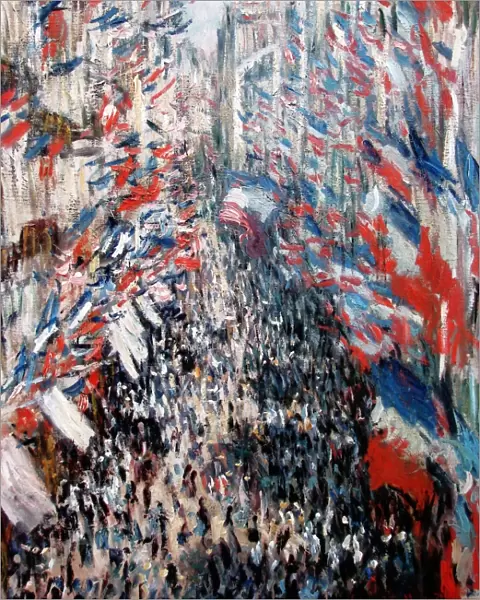 The Rue Montorgueil in Paris. Celebration of June 30, 1878, 1878. Oil on canvas