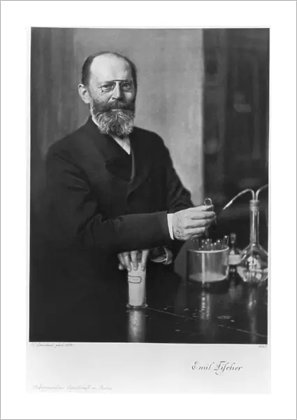 Emil Fischer (1852-1919) German chemist: Nobel prize for chemistry 1904