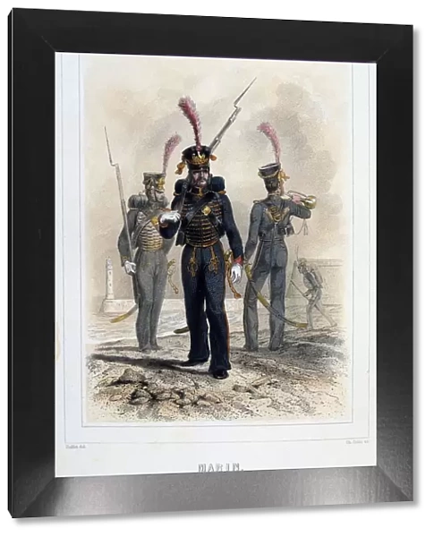 Marine. From Napoleon 1er et la Garde Imperiale by Eugene Fieffe, Paris, 1858