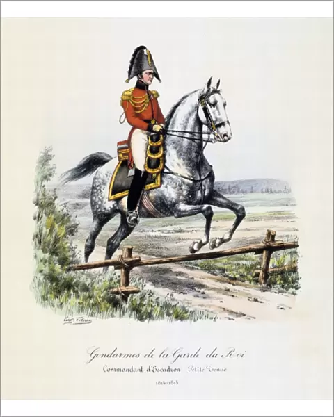 Company Commandant of the Gendarmes of the Royal Guard, 1814-1815. From Histoire