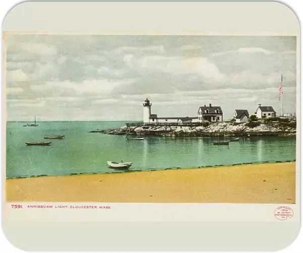 Annisquam Light Postcard. 1904, Annisquam Light Postcard