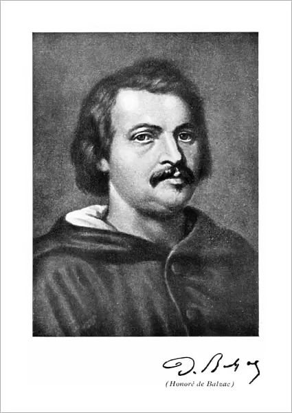 Honore de Balzac (1799-1850) French novelist and literary critic