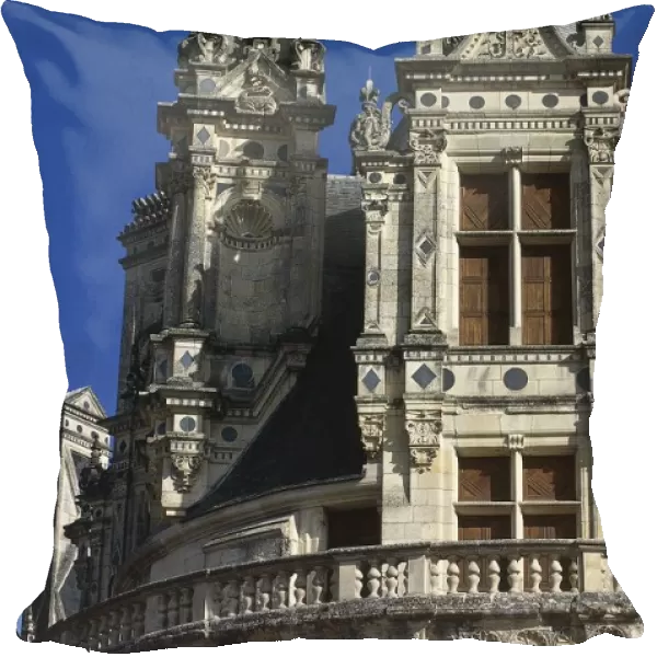 France, Centre Region, Loir-et-Cher Department, Chambord, Chambord Castle, detail