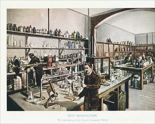 Vinolia Soap Companys London laboratory where raw materials and essential oils were tested