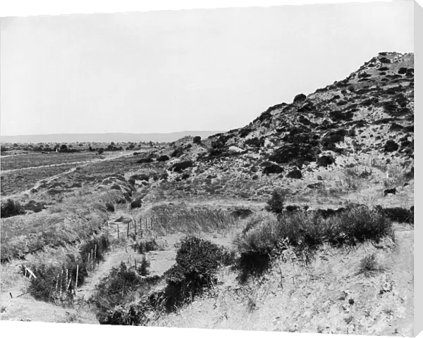circa 1950: The Anzac Cove at Gallipoli