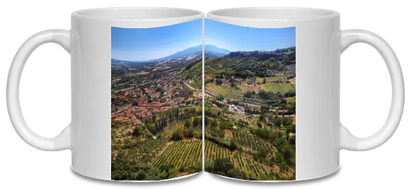 Aerial View of Tuscany Region in Central Italy