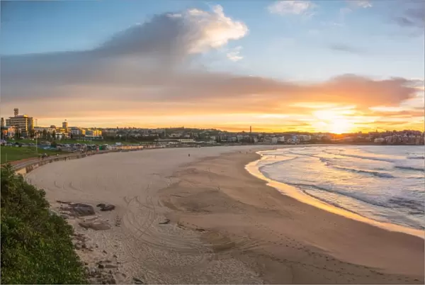 Panoramic view of Bondi beach in Sydney