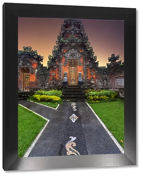 Historic Balinese Architecture Gate in Ubud, Bali Gianyar, Indonesia
