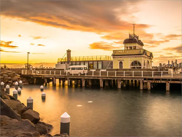St. Kilda Pier in the evening time
