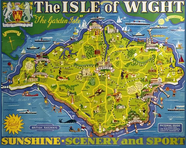 The Isle of Wight, BR poster, 1949