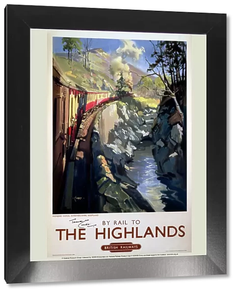 By Rail to The Highlands, BR(ScR) poster, c 1950s