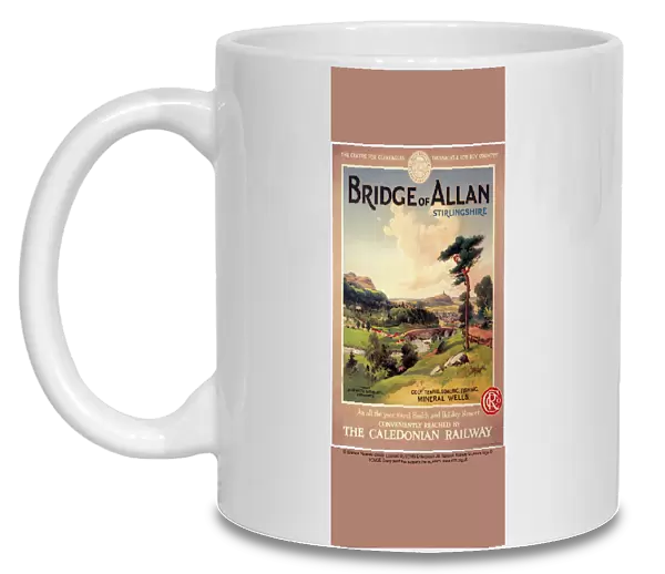 Bridge of Allan, Stirlingshire, Caledonian Railway poster, 1900-1922