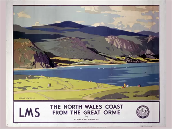 The North Wales Coast from the Great Orme, LMS poster, 1923-1947