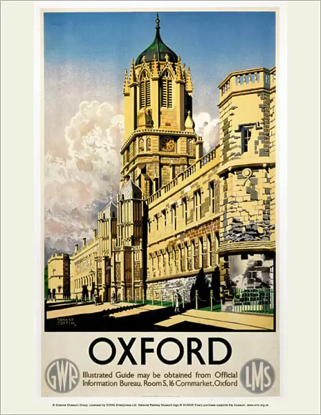 Oxford, GWR  /  LMS poster, 1938