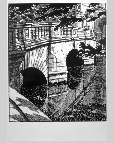 Cambridge - St Johns Bridge, LNER poster, 1923-1947
