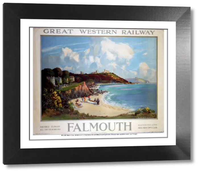 Framed Print : Falmouth Print: A View of the Coast Framed Print : Falmouth Print: A View of the Coast