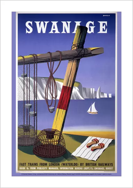 Swanage, BR poster, c 1960
