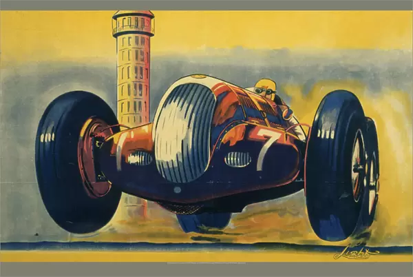 Crooped version of Crystal Palace Road Circuit, LMS poster, 1938