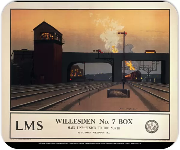 Willesden no 7 box, LMS poster, 1923-1947