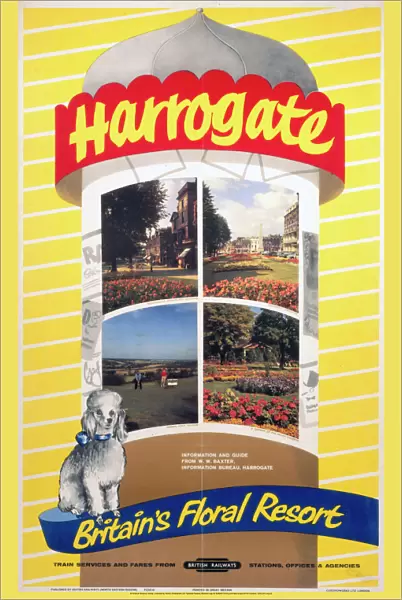 Harrogate - Britains Floral Resort, BR poster, 1961