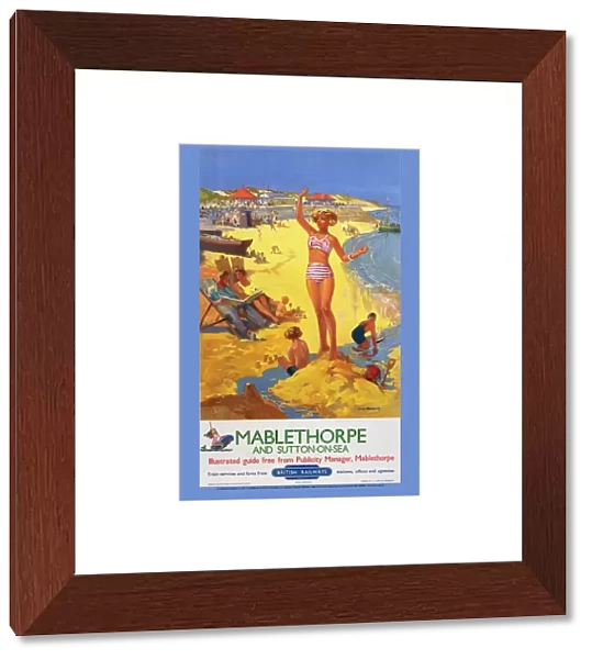 Mablethorpe and Sutton-on-sea, BR poster, c 1950s