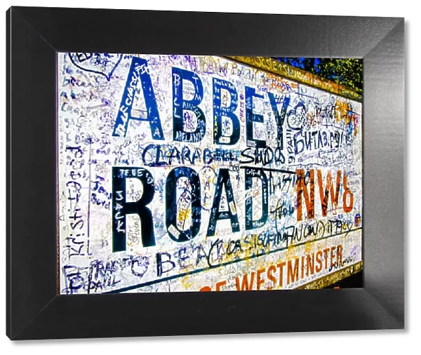 Abbey Road road sign, London
