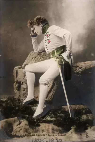 L Aiglon. 1901: French actress Sarah Bernhardt 