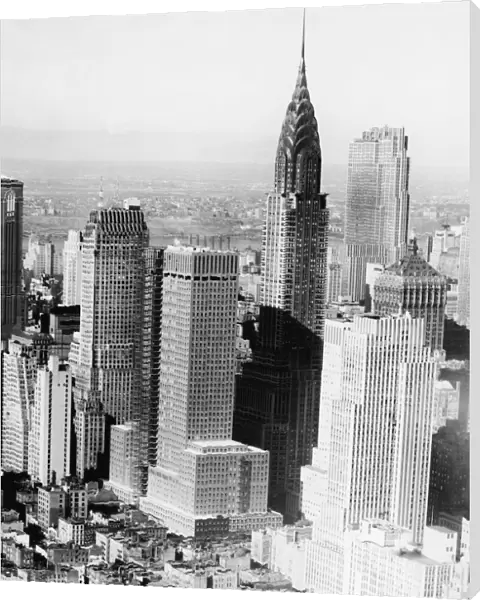 Aerial Of Midtown Skyscrapers